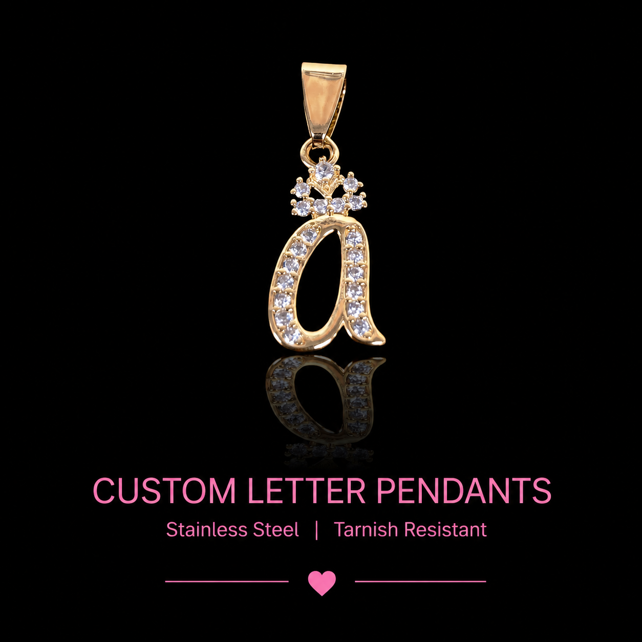 Custom letter pendants