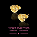 Nugget style earrings