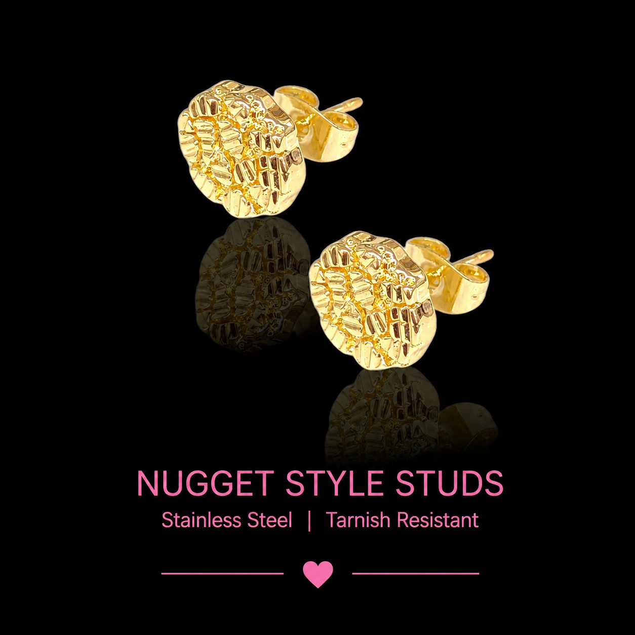 Nugget style earrings